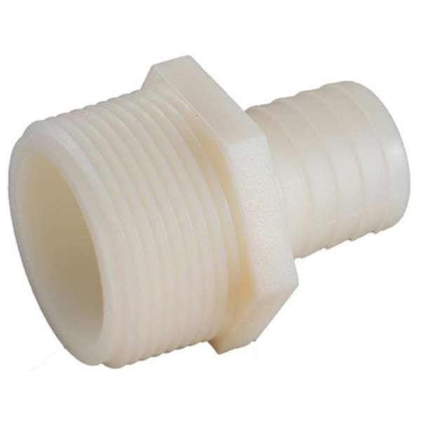 Anderson Metals 53701-1008 0.62 x 0.5 in. Male Pipe Thread Nylon Hose Barb; Pack of 5